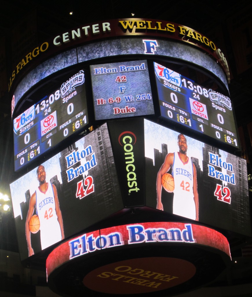 76ers Game Jumbotron