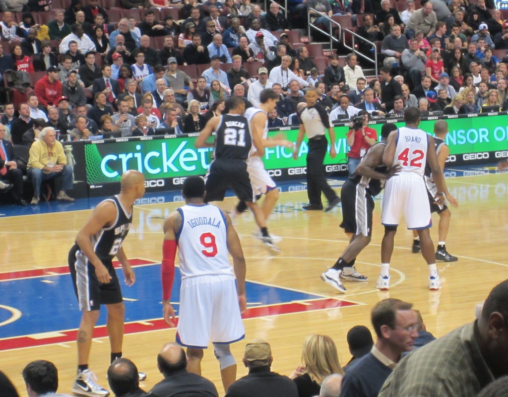 76ers Game players