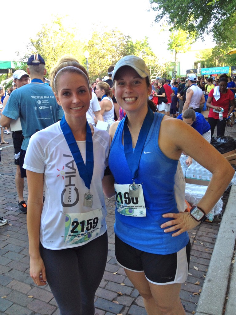 Christie and I post race