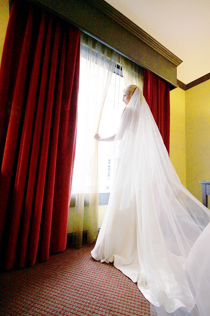Standing at window Wedding Day Standing at window Wedding Day