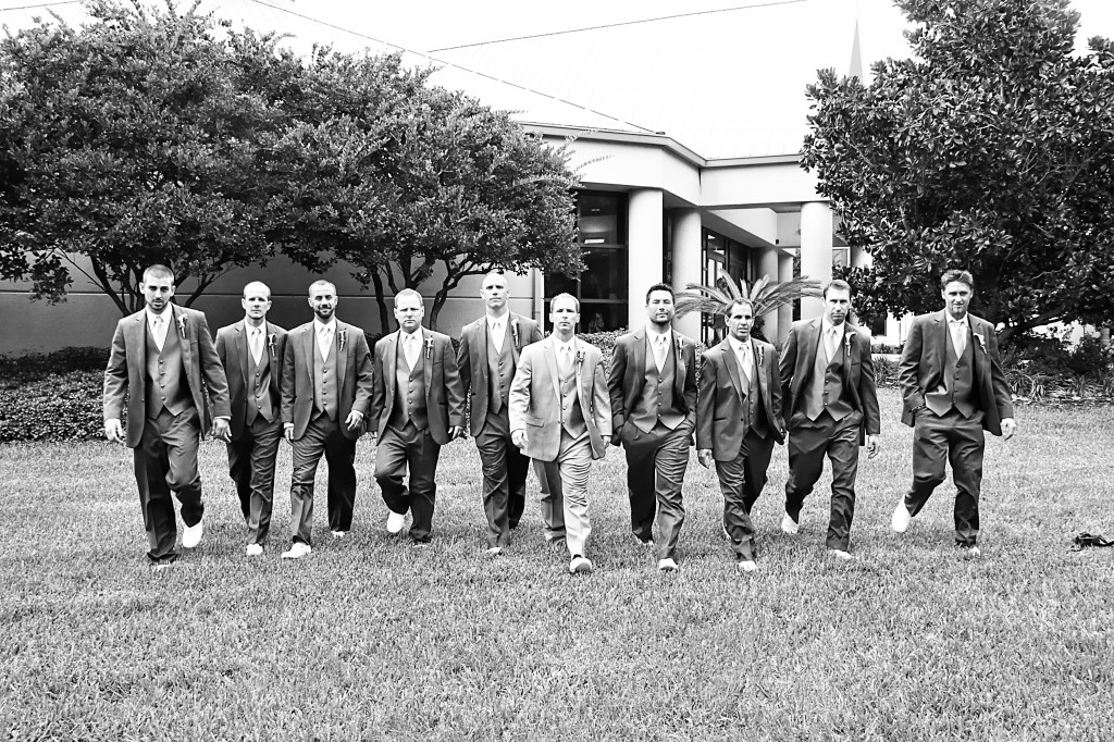 Groomsmen walking Groomsmen walking