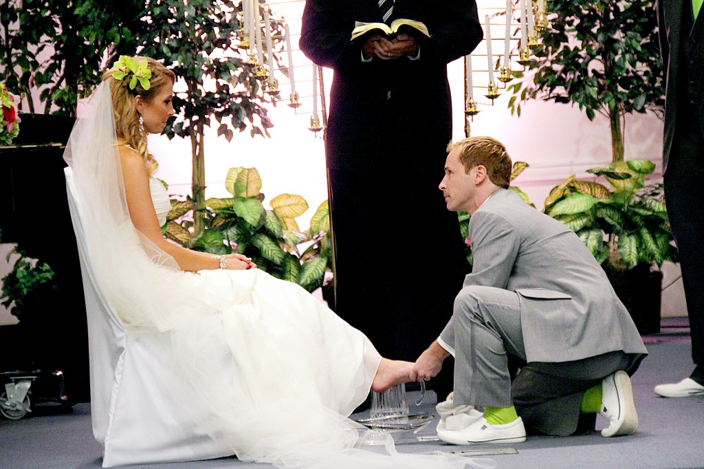 Footwashing Ceremony Scott looking at me