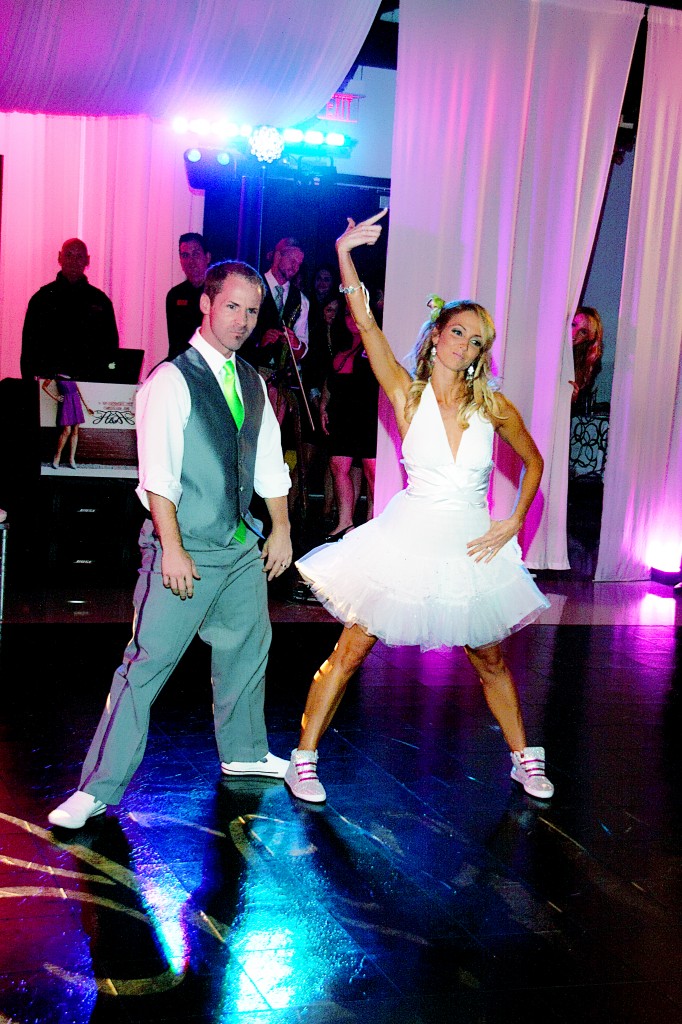 Bride and Groom surprise wedding dance