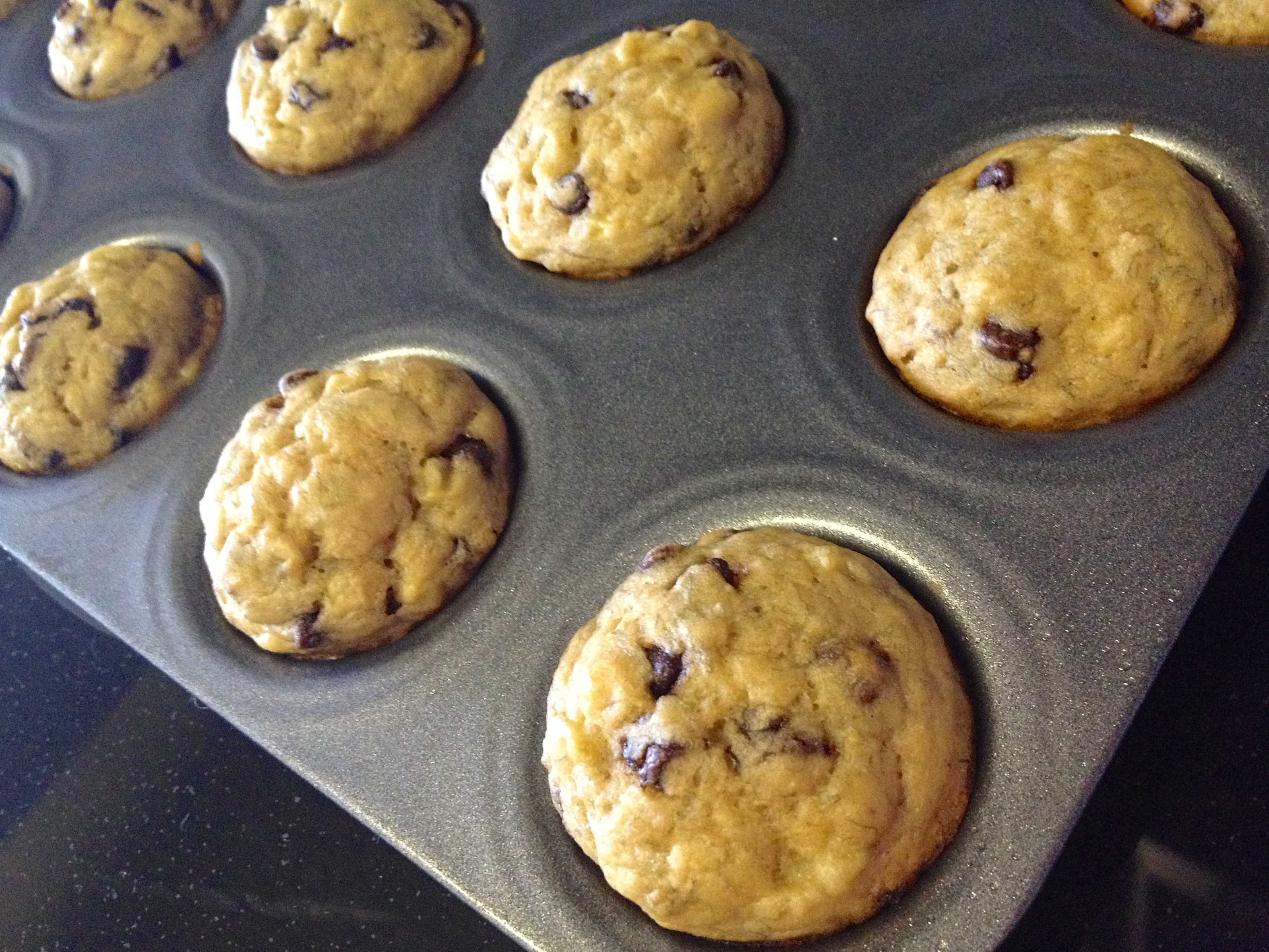 banana mini muffins straight out of oven banana mini muffins straight out of oven
