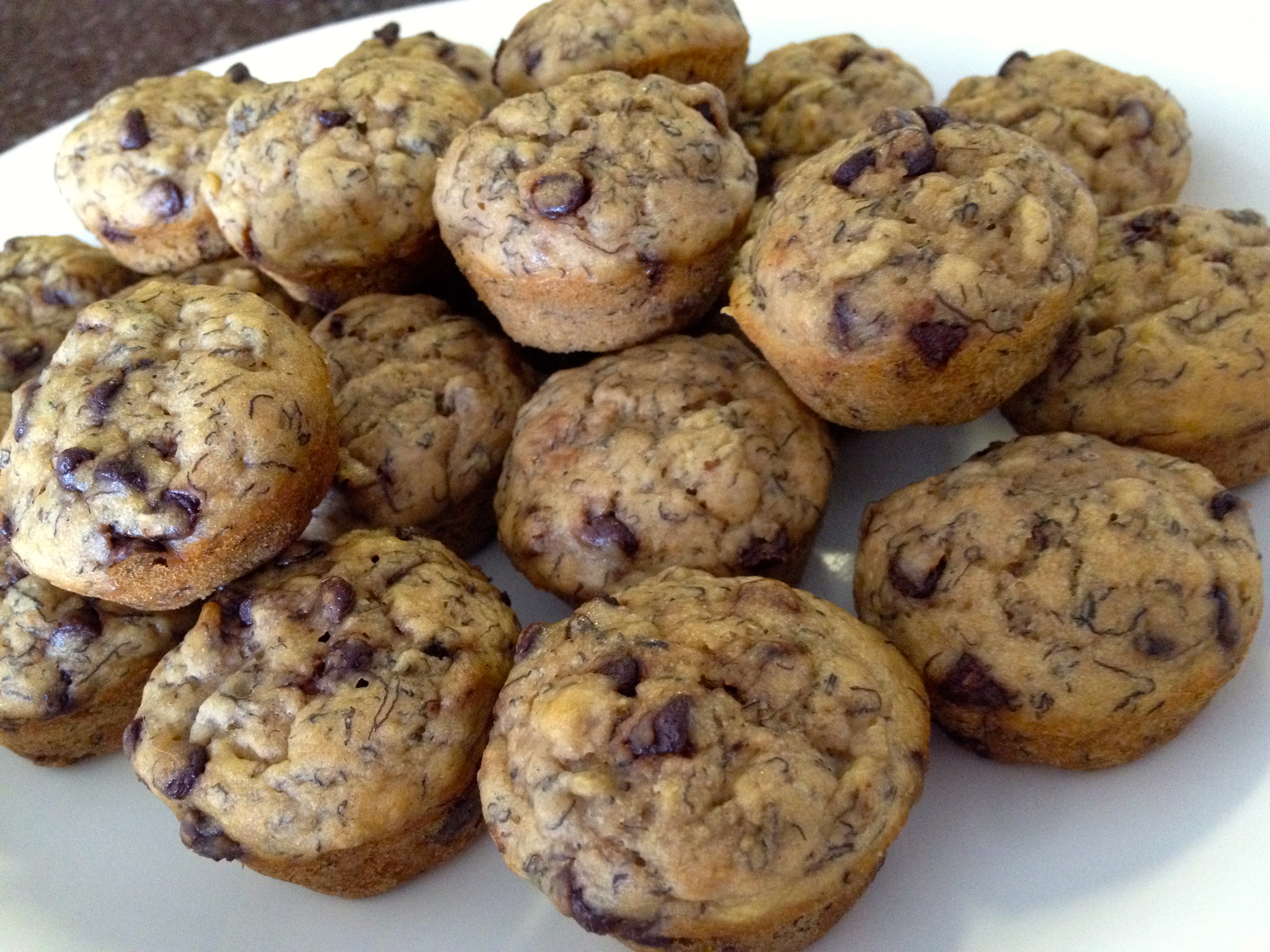 Chocolate Chip Banana mini muffins