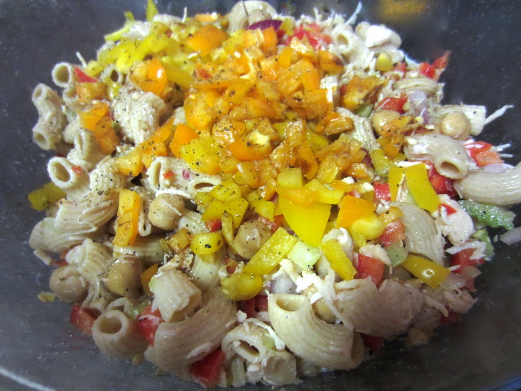Healthy Chicken Salad with Whole Wheat Noodles