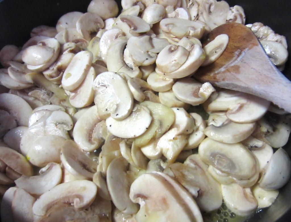 Saute Mushrooms and Garlic