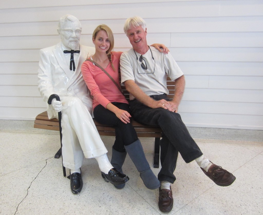 Sitting with Colonel Sanders