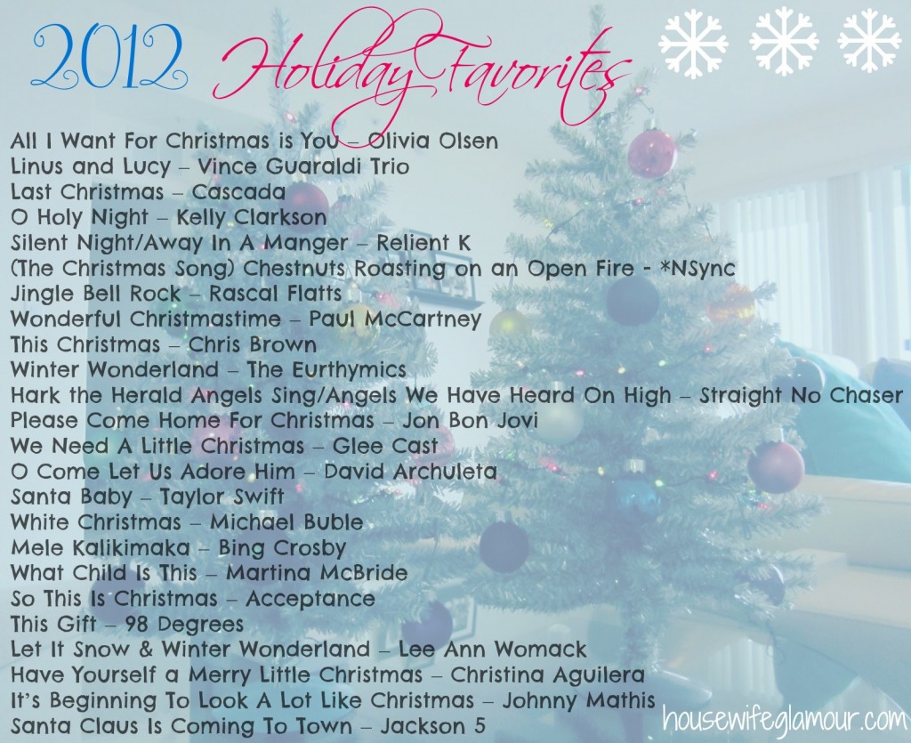 2012 Holiday Favorites Playlist 2012 Holiday Favorites Playlist