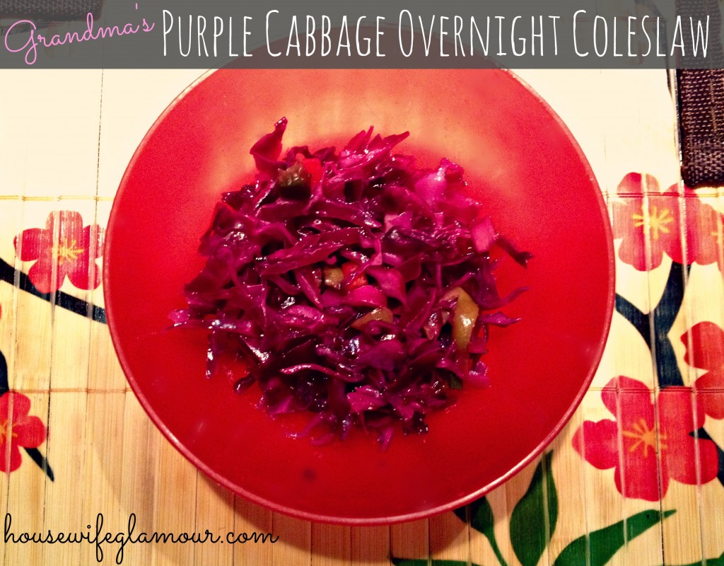 Grandma's Purple Cabbage Overnight Coleslaw